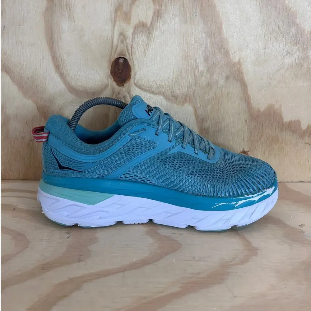 Hoka One One - Bondi 7 - Running Shoes - Blue - Women's - 9.5 - 1110519 AEBL